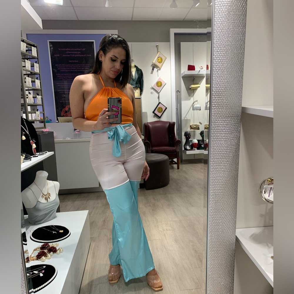 Pastel Colorblock Jumpsuit - Picture 4 of 5